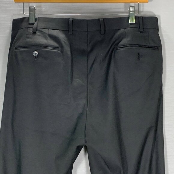 Lauren Ralph Lauren Dress Pants Men 36 Black Flat Front Pockets Straight Leg - Picture 6 of 9